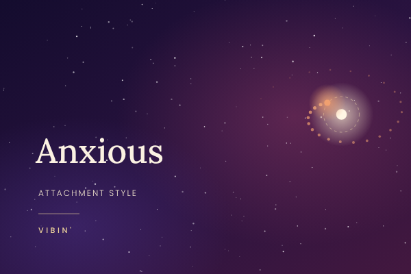 the word anxious on a nights sky
